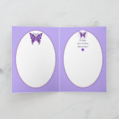 Purple Butterfly 31 invitation (Intérieur)