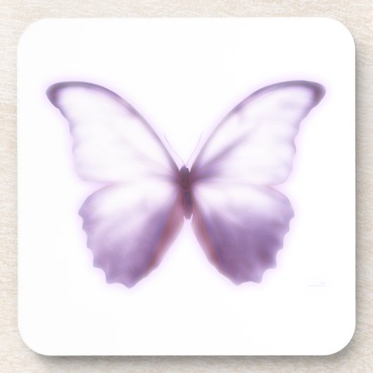 Purple Butterfly Coasters Bier Onderzetter (Voorkant)