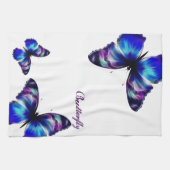 Purple Butterfly Dance American MoJo Serviette de  (Horizontal)