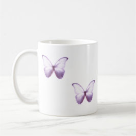 Purple Butterfly Mug Koffiemok