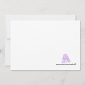 Purple Cake et présente Invitation de fête d'anniv (Dos)