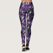Purple Camo Abstract Leggings (Achterkant)