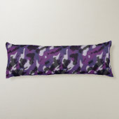 Purple Camo Abstract Lichaamskussen (Achterkant)