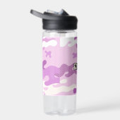 Purple Camouflage Pattern Waterfles (Rechts)