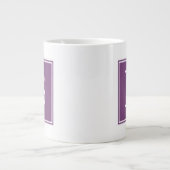 Purple Carré Monogramme spécialité Mug (Devant)