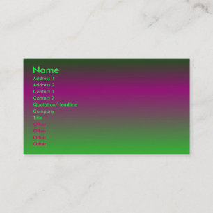 Purple - Carte de profil verte