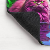 Purple Cat Mouse Pad – Perfect Gift for Cat Lovers Muismat (Hoek)
