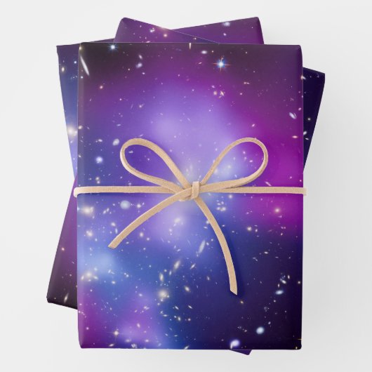 Purple Celestial Photo Galaxy Cluster MACS J0717 Inpakpapier Vel (In situ)