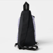 Purple Checkerboard Pattern Sling Bag (Achterkant)