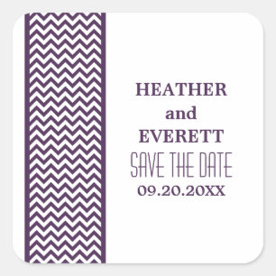 Purple Chevron Bordure Enregistrer les stickers Da