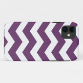 Purple Chevron Motif Coque Savvy iPhone 5 Coque (Dos (Horizontal))