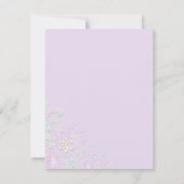 Purple Chic Snowflake Sweet16 Invitation (Dos)