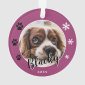 Purple Chien Chien Chien Chien Nom Photo Christmas (dos)