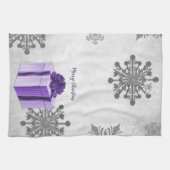 Purple Christmas Cadeau de vacances serviette de c (Horizontal)