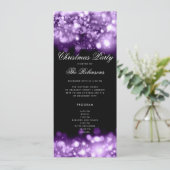 Purple Christmas Lights Invitation Programme et me (Debout devant)