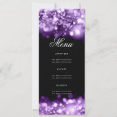 Purple Christmas Lights Invitation Programme et me (Dos)
