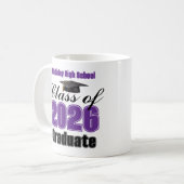 Purple Class of 2026 Graduation Keepsake Koffiemok (Voorkant links)