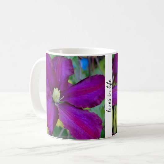 Purple Clematis Mug (Devant gauche)