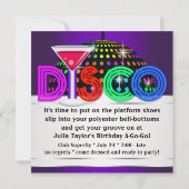 Purple Cocktail Disco Party Invitations (Dos)