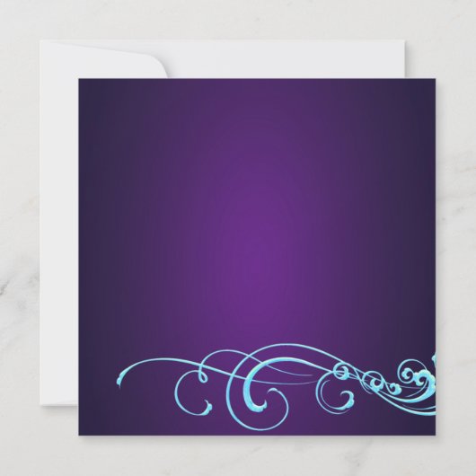 Purple Cocktail Time Bachelorette Party Invitation (Dos)