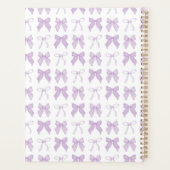 Purple Coquette Bow Personnaliser le planificateur (Dos)