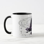 Purple Cosmic Obelisk Occult Dark Art Mug (Gauche)