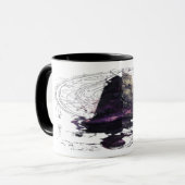 Purple Cosmic Obelisk Occult Dark Art Mug (Devant gauche)
