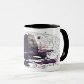 Purple Cosmic Obelisk Occult Dark Art Mug (Devant droit)