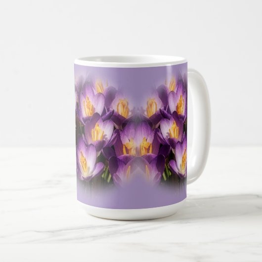 Purple Crocus Coffee Mug (Devant droit)