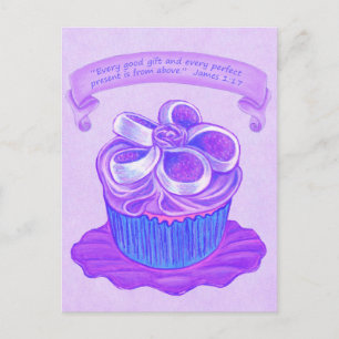 Purple Cupcake~Good Cadeau Carte postale