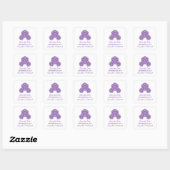 Purple D20 dés Enregistrer les stickers Date (Feuille)