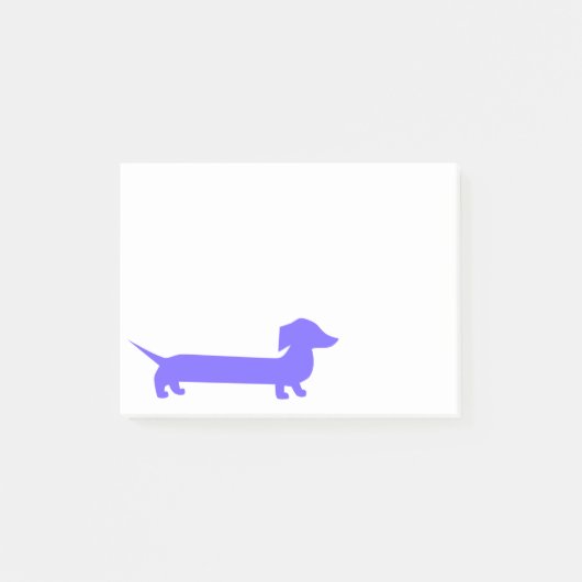 Purple Dachshund Cute Doxie Post-it® Notes (Voorkant)