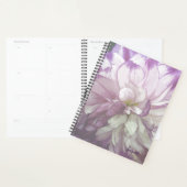 Purple Dahlia Floral Planificateur hebdomadaire/me (Devant avec enveloppe)