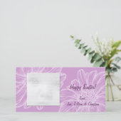 Purple Daisy Cartes photos de Pâques (Debout devant)