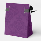 Purple Damask Elegant Ballotins du parti Halloween (Arrière)