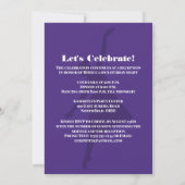 Purple Dance Danse Bat mitzvah Invitation (Dos)