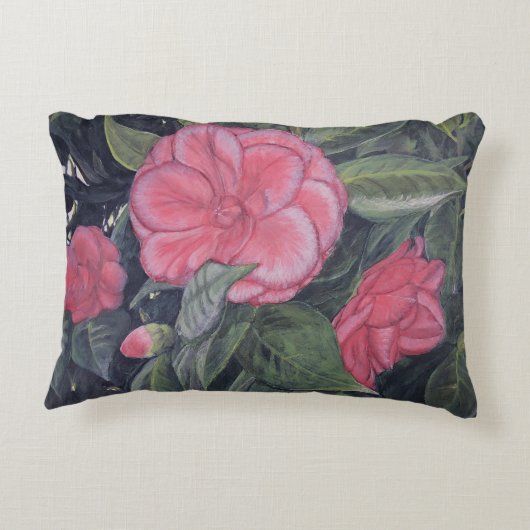 Purple Dawn Camellia Coussin (Dos)