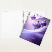 Purple Decorative Christmas Ball Holiday Planner (Devant avec enveloppe)