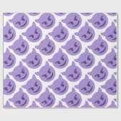 Purple Devil Emoji Cadeaupapier (Vlak)