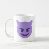 Purple Devil Emoji Koffiemok (Links)