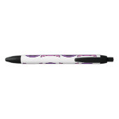 Purple Devil Emoji  Zwarte Inkt Pen (Achterkant)