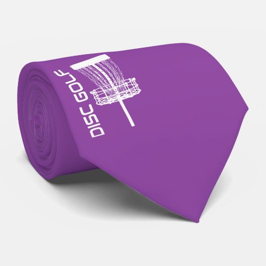 Purple Disk Golf Cravate (Roulé)