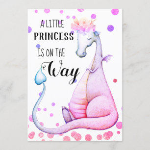 *~* Purple Dragon Baby Girl Shower Invitation