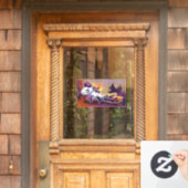 Purple dragon raamsticker (Huis Deur)