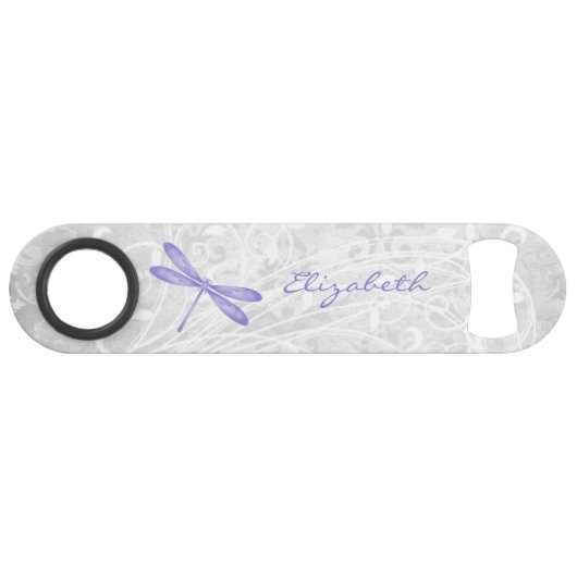 Purple Dragonfly Personnalisé Bottle Opener (Devant (Horizontal))