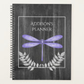 Purple Dragonfly Russe Planner (Devant)