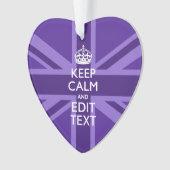 Purple Elegance Gardez Le Calme Votre Texte Union  (devant)