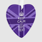 Purple Elegance Gardez Le Calme Votre Texte Union  (devant)