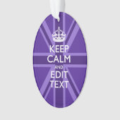 Purple Elegance Gardez Le Calme Votre Texte Union (devant)