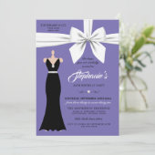 Purple Elegance Mode Tiffany Invitation Anniversai (Debout devant)